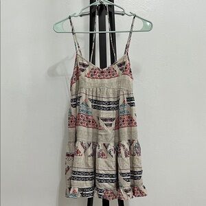 American Eagle Outfitters Floral Strappy Mini Dress